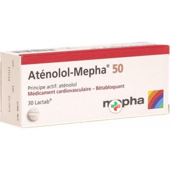 Atenolol Mepha 50 mg 30 Lactabs