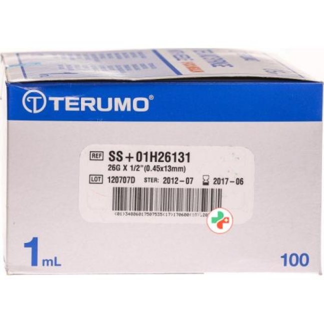 Terumo U-100 Insulin-Spritzen 26г 12x0.45мм 1мл