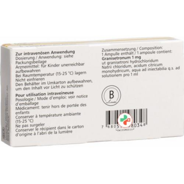 Kytril 1 mg/ml 5 Ampullen 1 ml