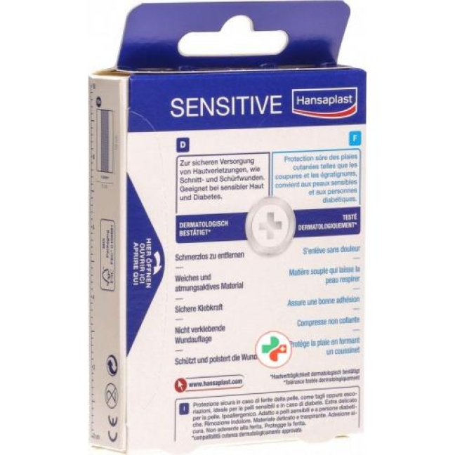 Hansaplast Sensitive Schnellverband 10см x 6см 10 штук