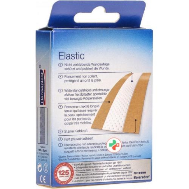 Hansaplast Elastic Schnellverband 10см x 6см 10 штук