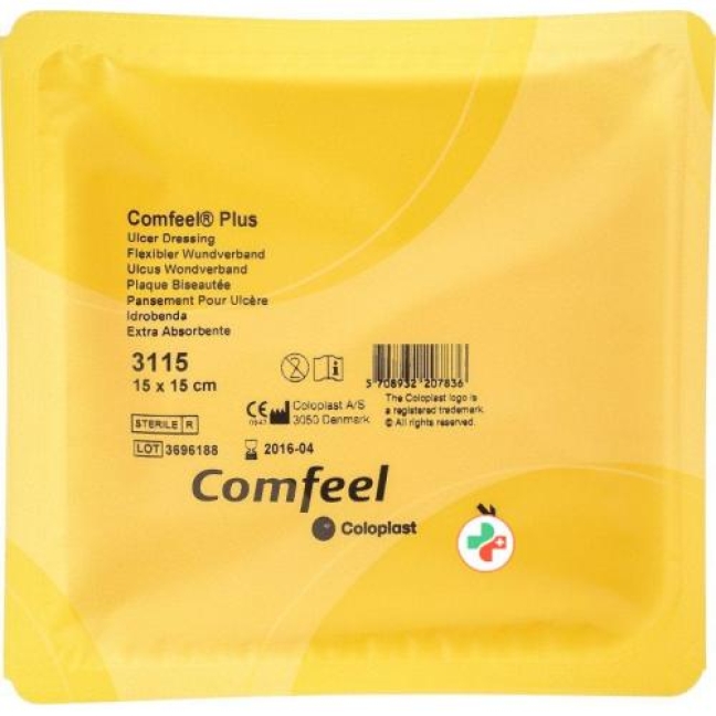 Comfeel Plus Flexibler Wundverband 15x15см 5 штук