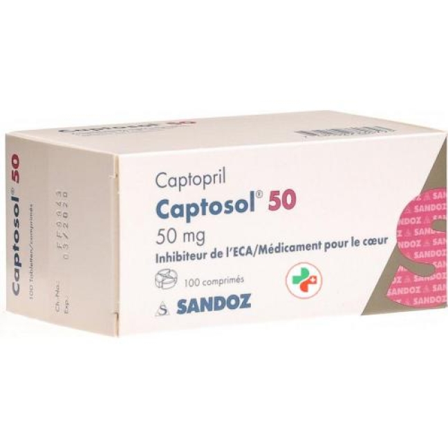 Captosol 50 mg 100 tablets