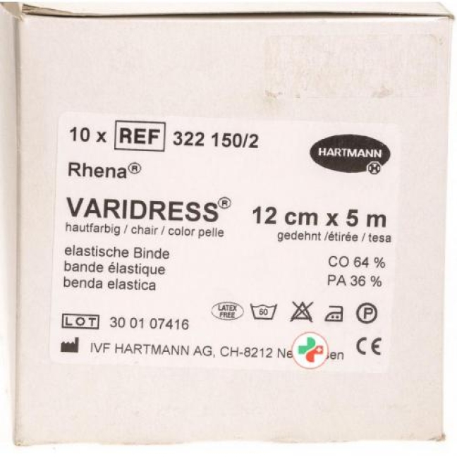 Rhena Varidress эластичный бинт Hautfarben 5мX12см 10 штук