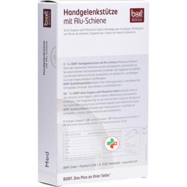 Bort Handgelenkstutze Schiene Links -19см размер M телесный цвет