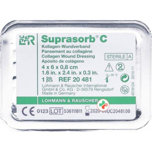 Suprasorb C Kollagenverband 4x6см стерильный 5 штук