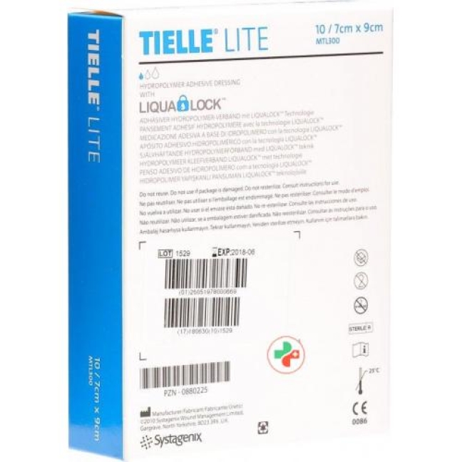 Let's Comfort Tielle Lite Hydropolymer-Verband 7x9см 10 пакетико