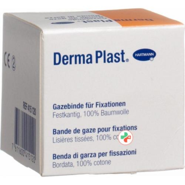 Dermaplast марлевый бинт фиксированный обрез 10мX4см