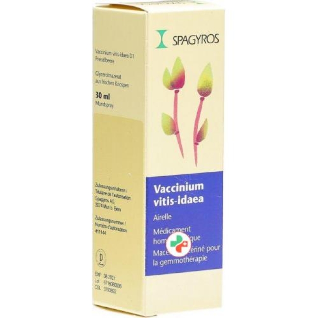 Spagyros Gemmo Vaccin Vit Idaea Glyc Maz D 1 30мл