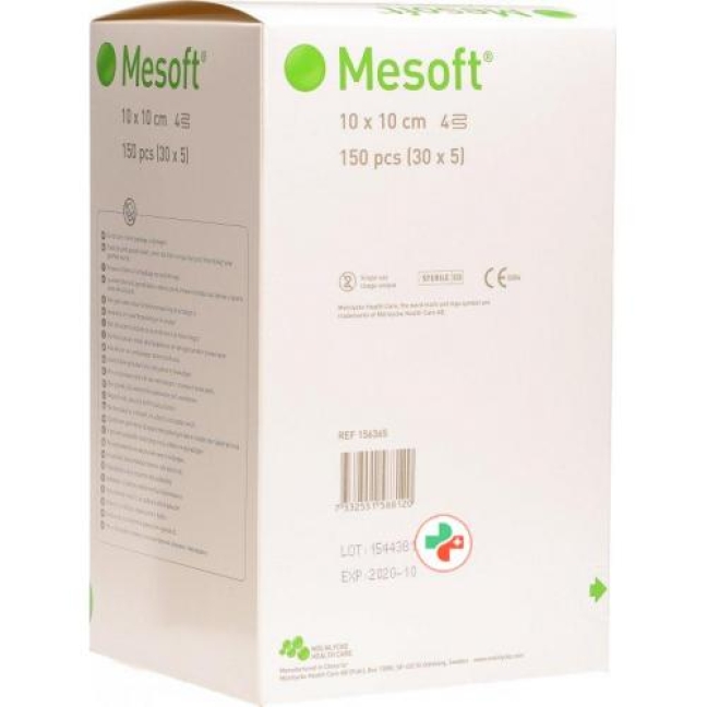 Mesoft Vlieskompressen 10x10см стерильный 30x 5 штук