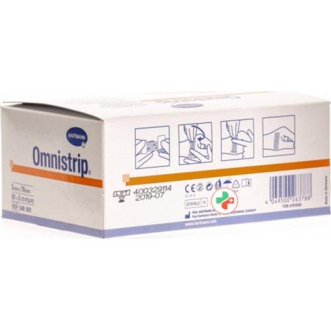 Omnistrip Wundnahtstreifen 3x76мм 250 штук