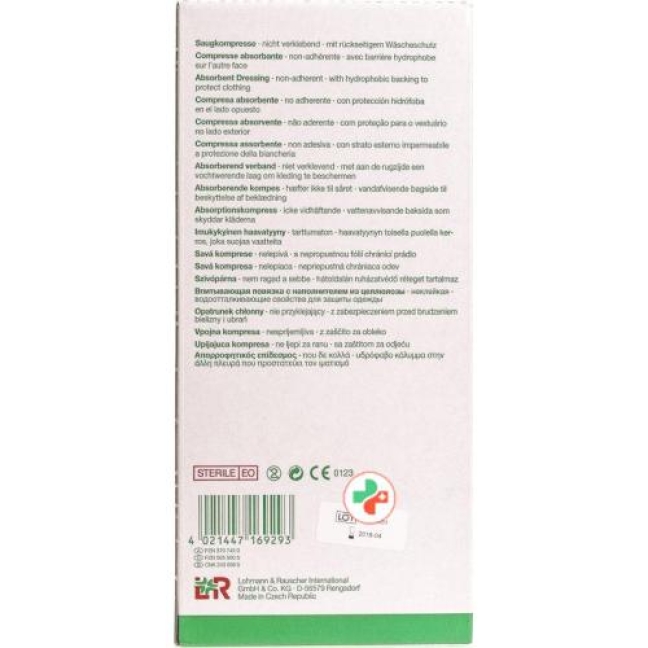 Vliwazell Set 1 Saugkompresse 10x20см стерильный 30 штук