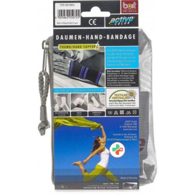 Bort Activecolor Daumen-hand-bandage размер S Schwarz