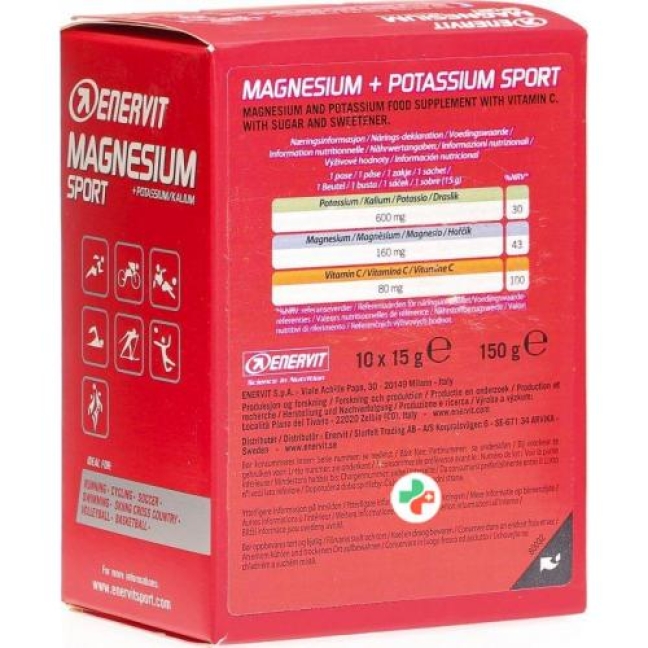 Enervit Magnesium Potassium 10 пакетиков 15г