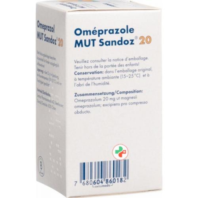 Omeprazol Mut Sandoz 20 mg 100 filmtablets 