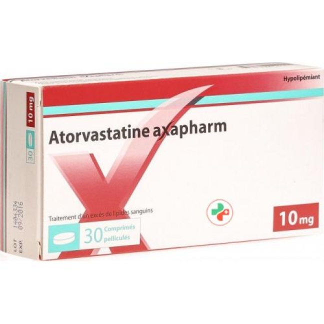 Atorvastatin Axapharm 10 mg 30 filmtablets