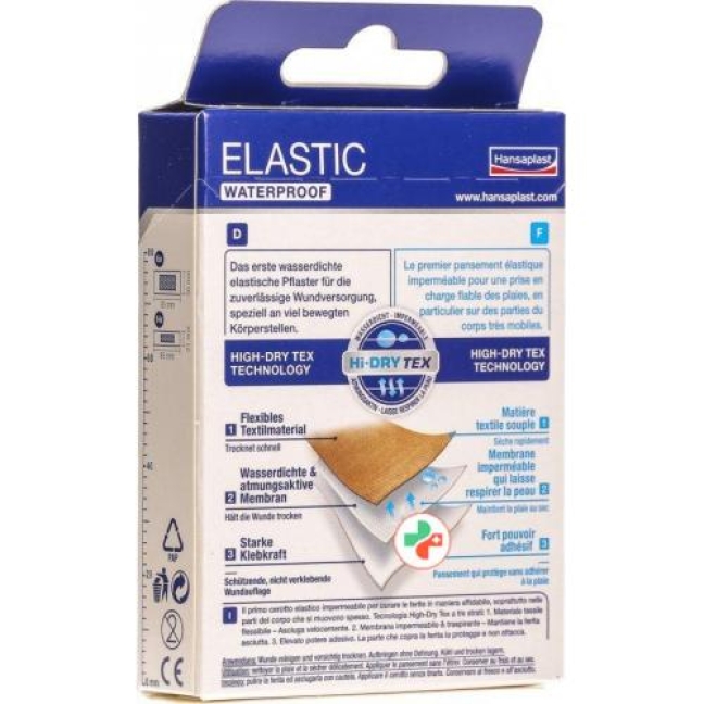 Hansaplast Elastic Waterproof Strips 20 штук