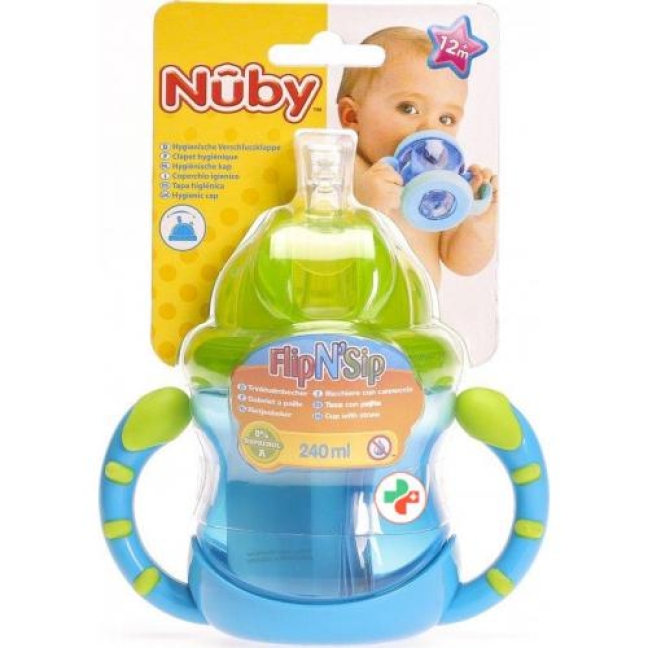 Nuby Trinkhalmtasse FlipN’Sip