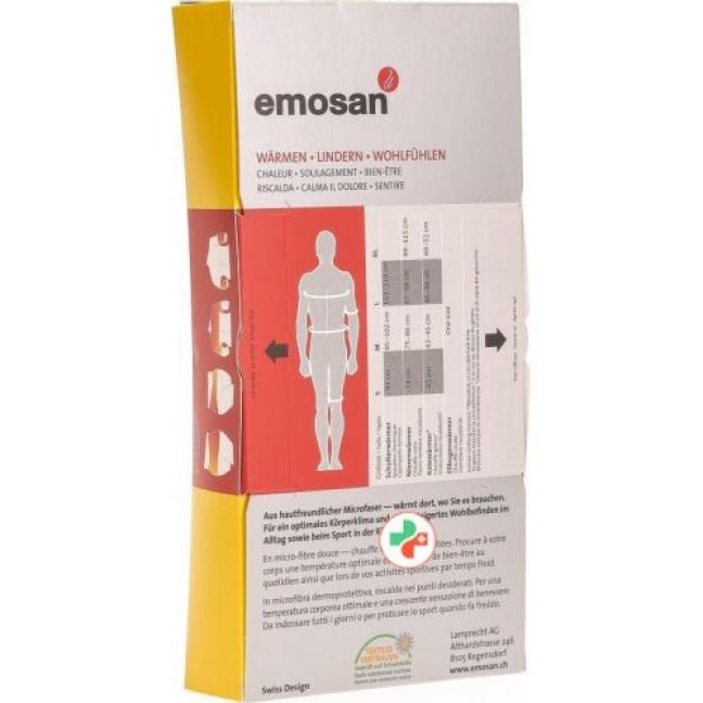 emosan Kniewarmer Anatomisch Ecru размер L