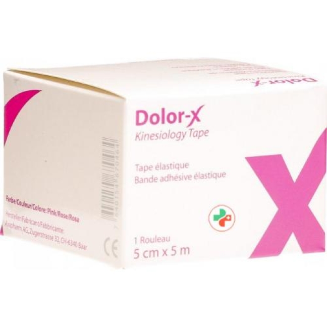 Dolor-x Kinesiology Tape 5см X 5m Pink