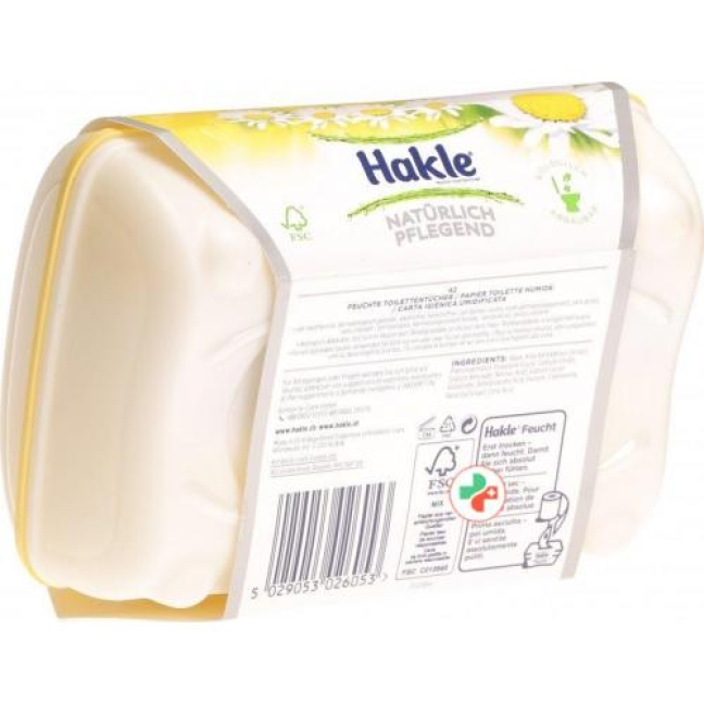 Hakle Naturlich Pflegend Box Feuchte Toilettentucher 42 штуки