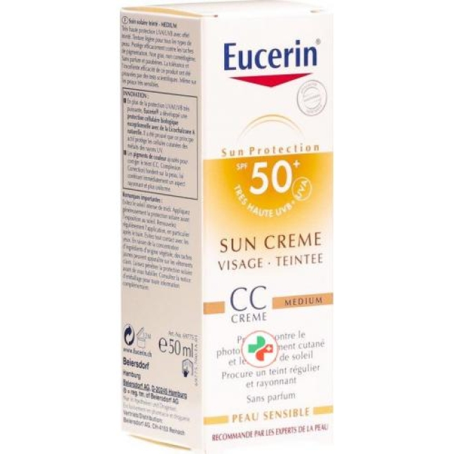 Eucerin Sun CC крем Gesicht Medium SPF 50+ 50мл