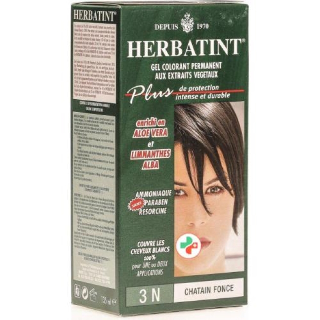 Herbatint Haarfarbegel 3n Dunkl Kasta Braun 150мл