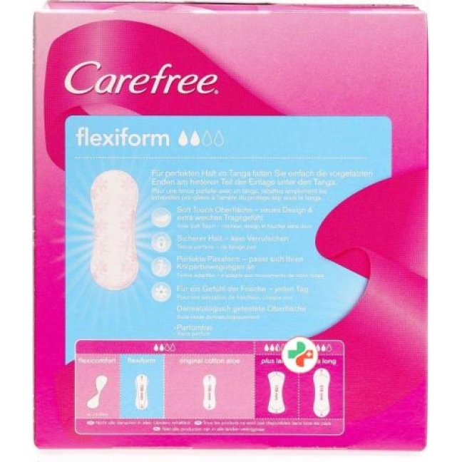 Carefree Flexi Form White 56 штук