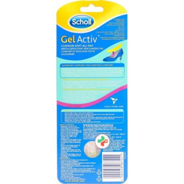 Scholl Gelactiv Sohle 35-40, 5 Pumps Sie 1 Paar