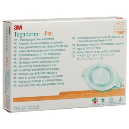 3M Tegaderm + Pad 9x10.5см / Wundkissen 4.5x6см Oval 25 штук