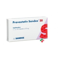Правастатин Сандоз 20 мг 30 таблеток Правастатин Сандоз 20 мг 30 таблеток