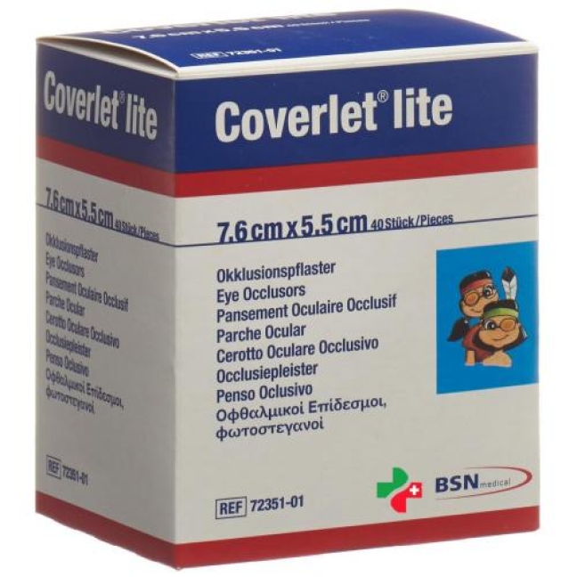 Coverlet Lite Occlusionspflaster 5.5x7.6см 40 штук