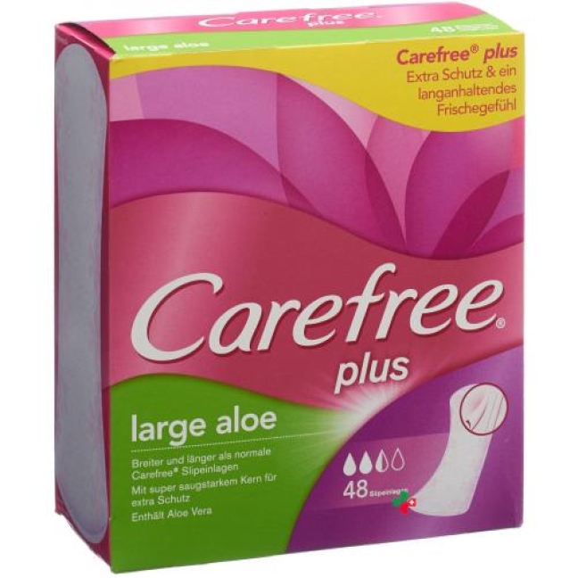 Carefree Plus Large Aloe Slipeinlagen 48 штук