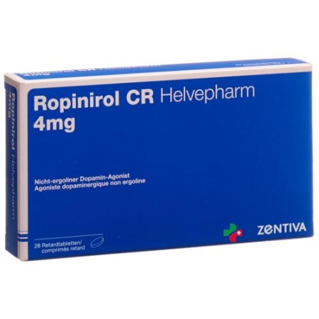 Ropinirol CR Helvepharm 4 mg 28 Depotabs