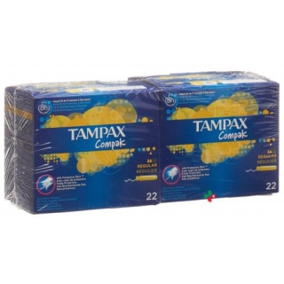 TAMPAX TAMPONS COMPAK REGU DUO