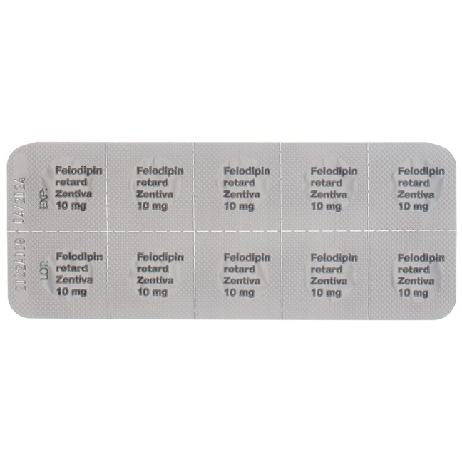FELODIPIN retard Zentiva 10 mg