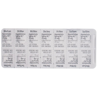 AGOMELATIN Spirig HC Filmtabl 25 mg