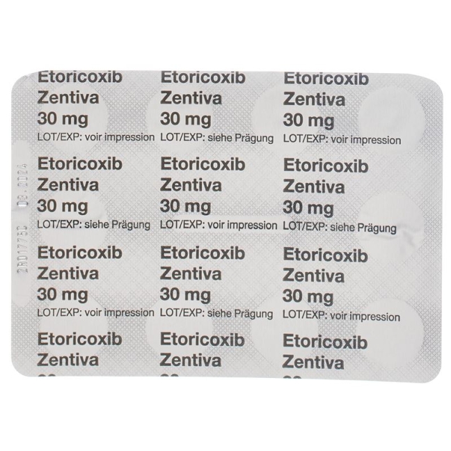 Эторикоксиб Зентива Фильмтабл 30 мг