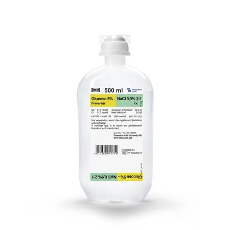 GLUC NACL 2:1 Fresenius 500ml KabiPac