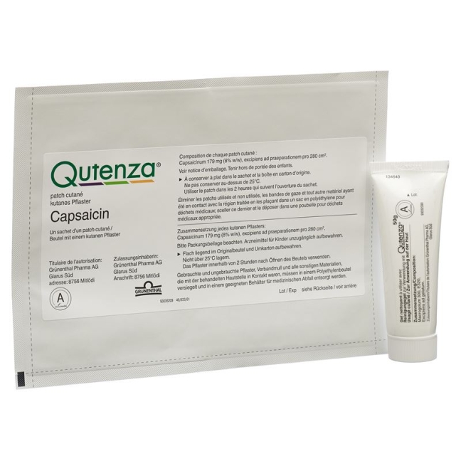 QUTENZA Pfl 8 % Capsaicin