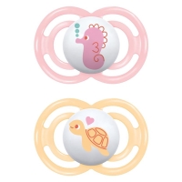 MAM Perfect Nuggi 6-16m pink/orange MAM Perfect Nuggi 6-16m pink/orange