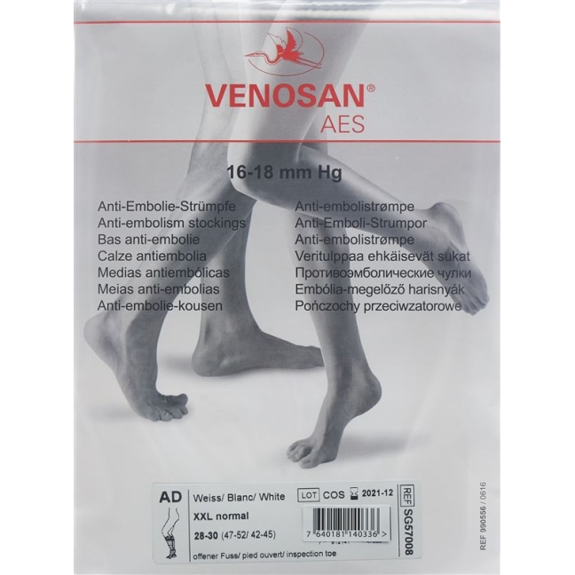 VENOSAN AES A-D XXL norm offen weiss