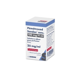 PEMETREXED Sandoz conc. Inf Konz 100 mg/4ml