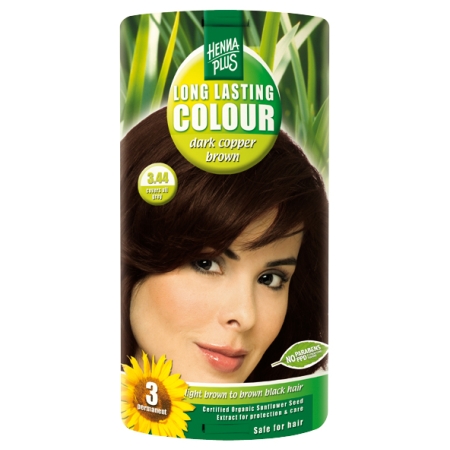 Henna Plus Long Lasting Colour Dark Copper Brown 3.44