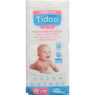 TIDOO Maxi Baumwoll-Quadrate Familie Bio