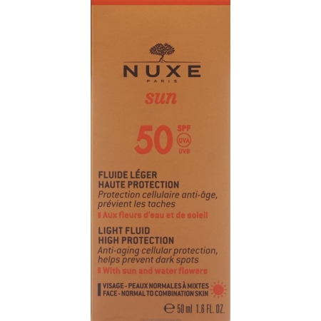 NUXE SUN SPF50 Léger Visage Haute Prot