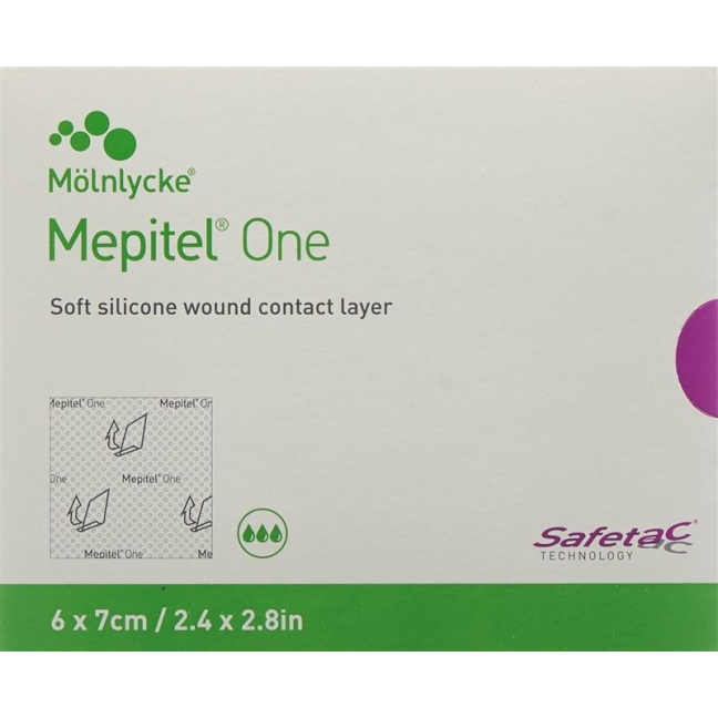 MEPITEL One Wundverband 6x7cm (skin tears)