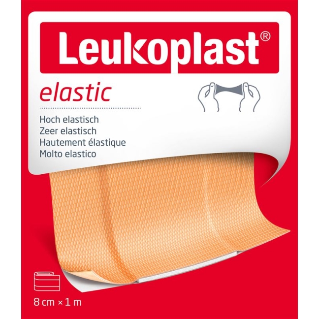 LEUKOPLAST elastic 8cmx1m