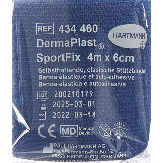 DermaPlast SportFix 6смx4м синий