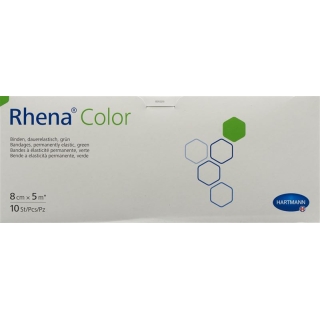 RHENA Color Elast Binde 8cmx5m grün offen